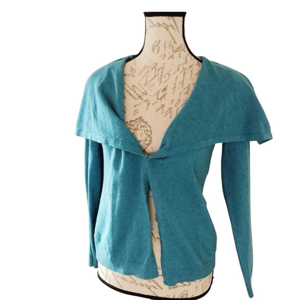 Lands' End‎ Small Oversized Collar Small Cardigan